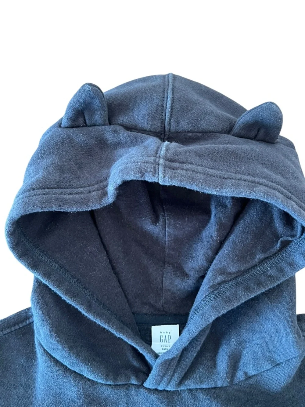 Baby Gap Playful Kitty Ears Hoodie Black (3T)